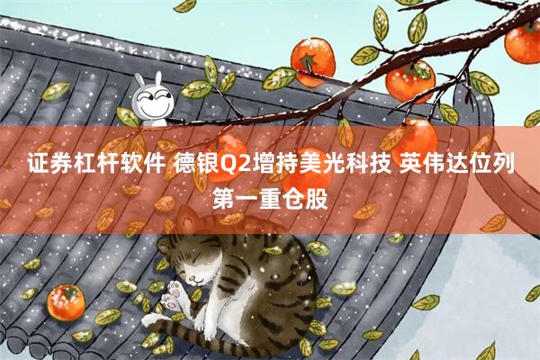 证券杠杆软件 德银Q2增持美光科技 英伟达位列第一重仓股