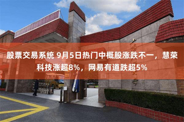 股票交易系统 9月5日热门中概股涨跌不一，慧荣科技涨超8%，网易有道跌超5%