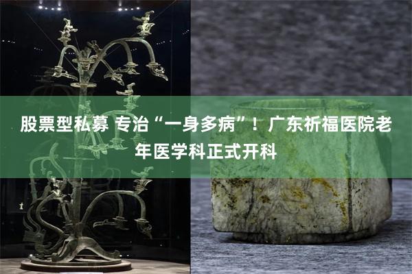 股票型私募 专治“一身多病”！广东祈福医院老年医学科正式开科